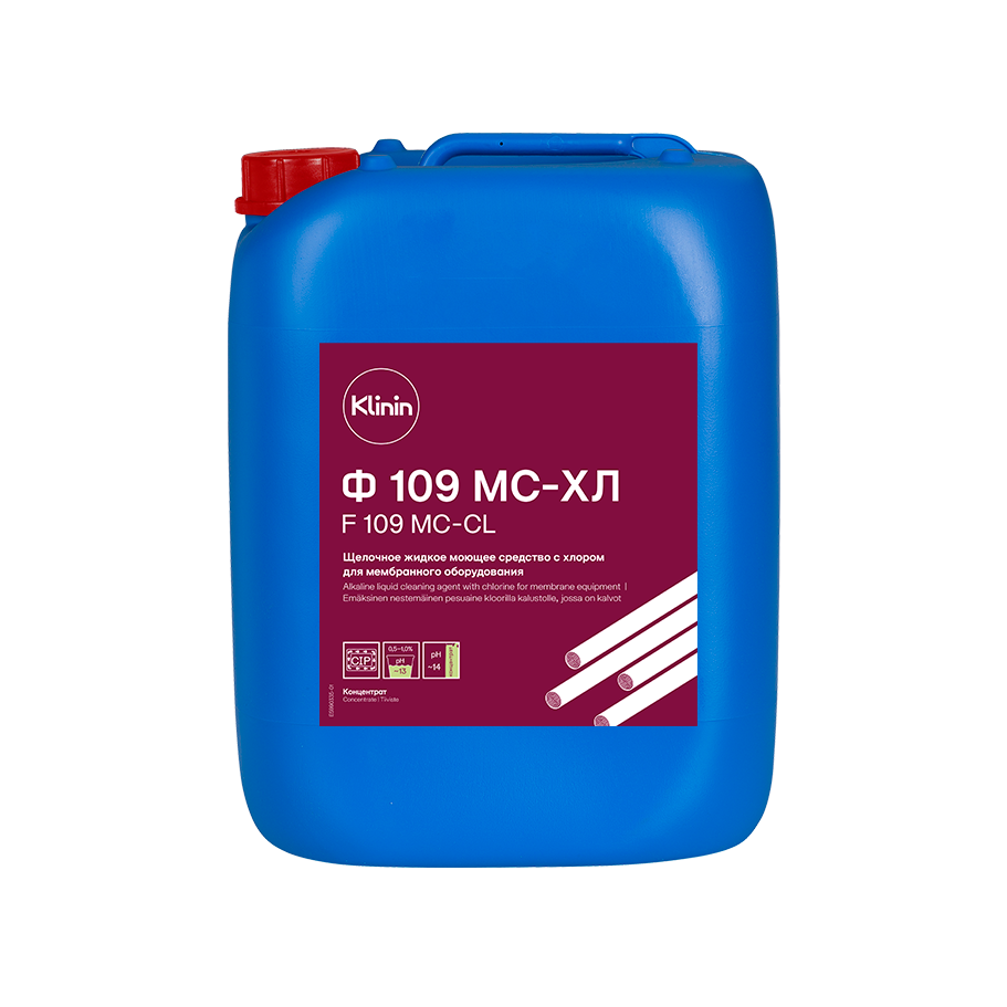 F 109 MC-CL  Щелочное жидкое моющее средство с хлором для мембранного оборудования 