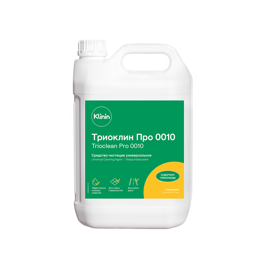 Профессиональное моющее средство Trioclean Pro 0010 Средство чистящее универсальное c глюкозидами от KLININ