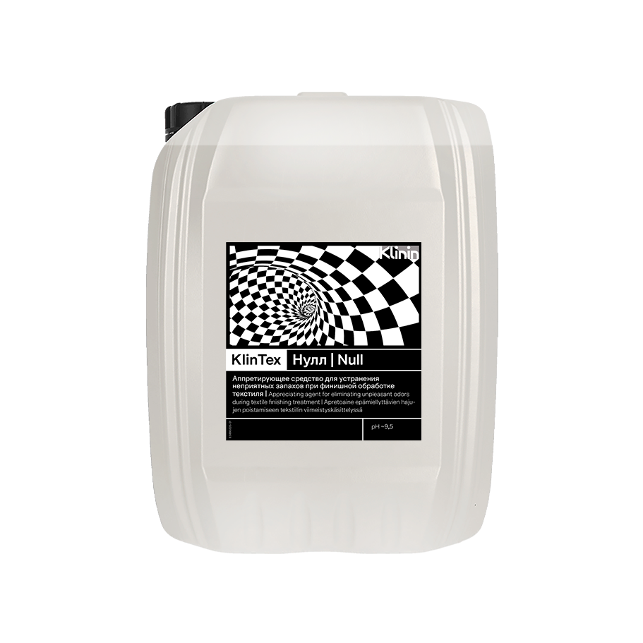 Профессиональное моющее средство Null Аппретирующее средство для устранения неприятных запахов при финишной обработке текстиля от KLININ